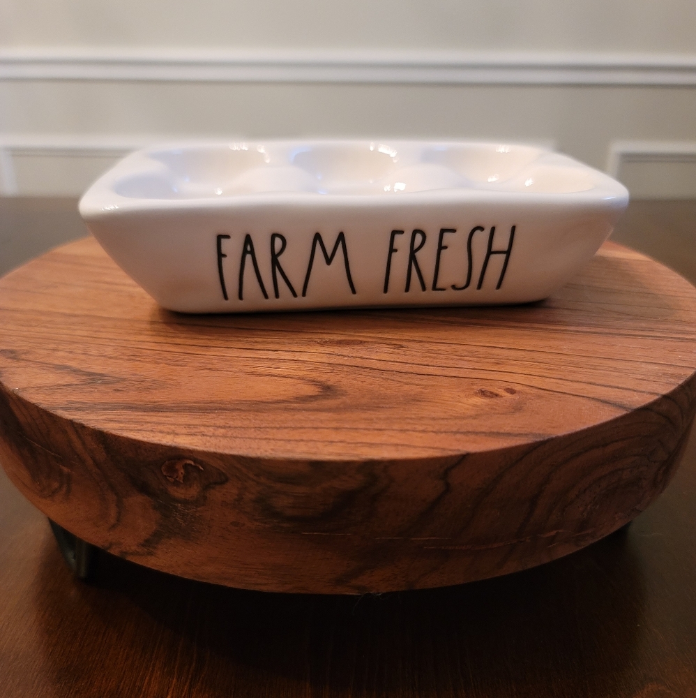Rae Dunn Farm Fresh Egg Holder